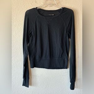 rag & bone Knit Crew Pullover‎ Long sleeve Black Tee XS